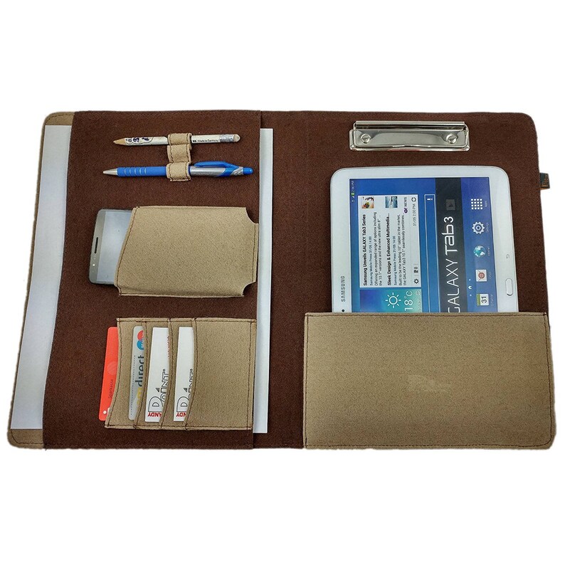 DIN A4 Organizer Bag case cover for tablet ipad Pro ebook Reader smartphone documents Filzh\u00fclle felt bag work bag gift