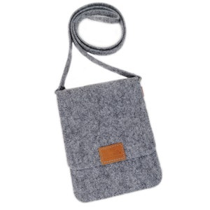 Small extra light shoulder bag from felt shoulder bag handbag crossbag casual bag felt bag bag cross bag unisex image 1