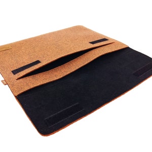 12.9 /13.3 Case Case for iPad MacBook Protective Case for Notebook Laptop 13 inch Case Made of Felt Orange Melted image 2