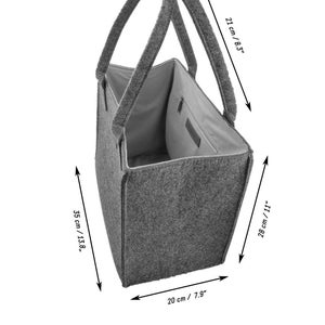 Double color Shopper sac à main sac à main sac sac gris rose image 2