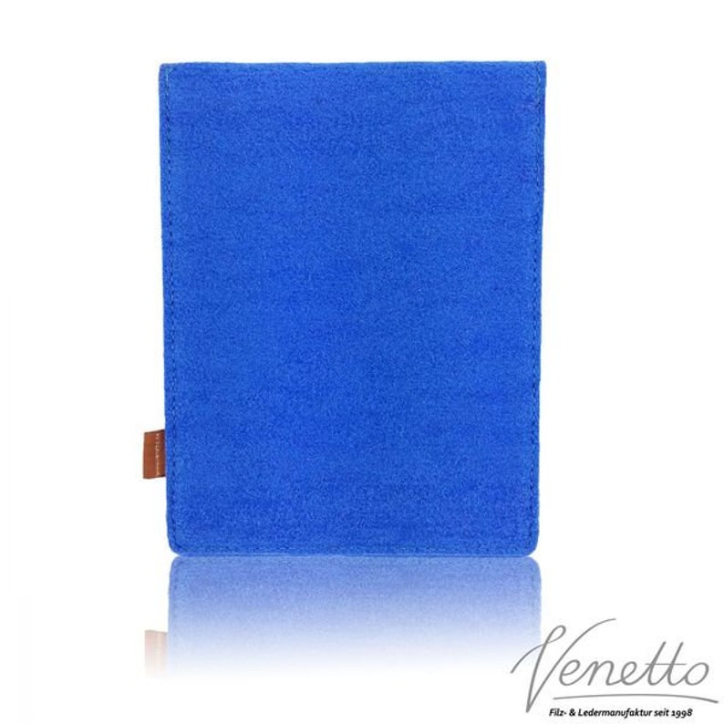 Étui pour lecteur eBook feutre sac feutre sleeve housse pour Kindle Kobo Tassi Sony TrekStor, bleu image 3