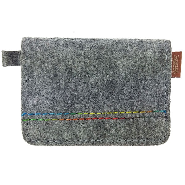 Mini children's wallet wallet purse Filzbörse ladies Kid men felt Grey