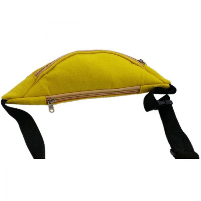 Sac banane sac de randonnée Fanny Pack taille pack sport sac de sport randonnée sac feutre jaune image 3