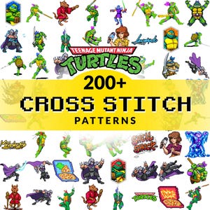 TMNT I Teenage Mutant Ninja Turtles I kruissteekpatronen I Retro gamer I Fanart I Digitale downloads