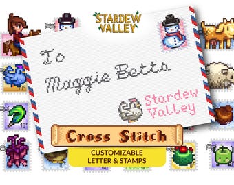 Motif de point de croix personnalisable Stardew Valley I PDF I Fan Art I téléchargements numériques