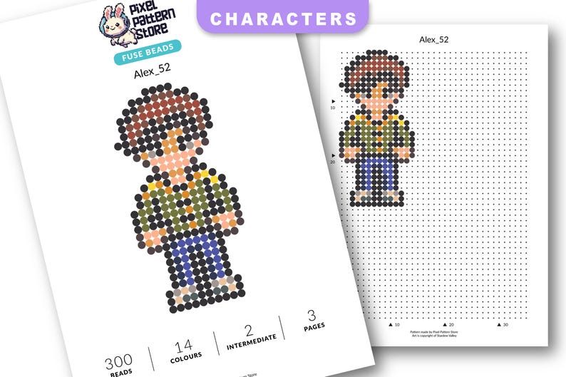 4300 Stardew Valley Fuse Bead Patterns I PDF I Fan Art I Digital 4300-stardew-valley-fuse-bead-patterns-i-pdf-i-fan-art-i-digital