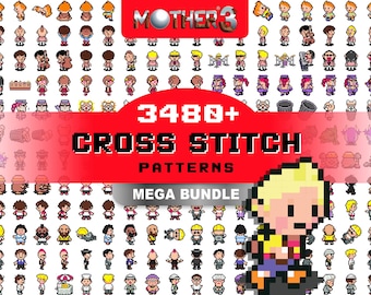 3,480+ Patterns | Mother 3 | Cross Stitch | Japan Version | Digital Downloads