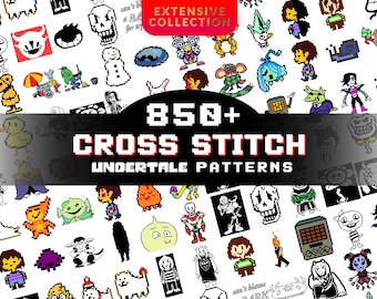 850+ Undertale Cross Stitch Patterns I PDF I Fan Art I Digital Downloads