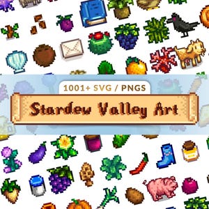 Stardew Valley Art Pack I SVG I Vector I PNG's I Fanart