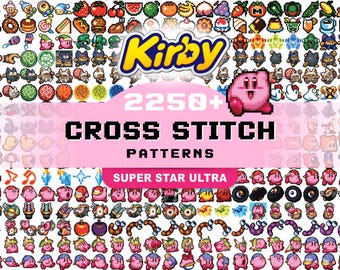 2250+ Patterns | Kirby | Cross Stitch | Super Star Ultra | Digital Downloads