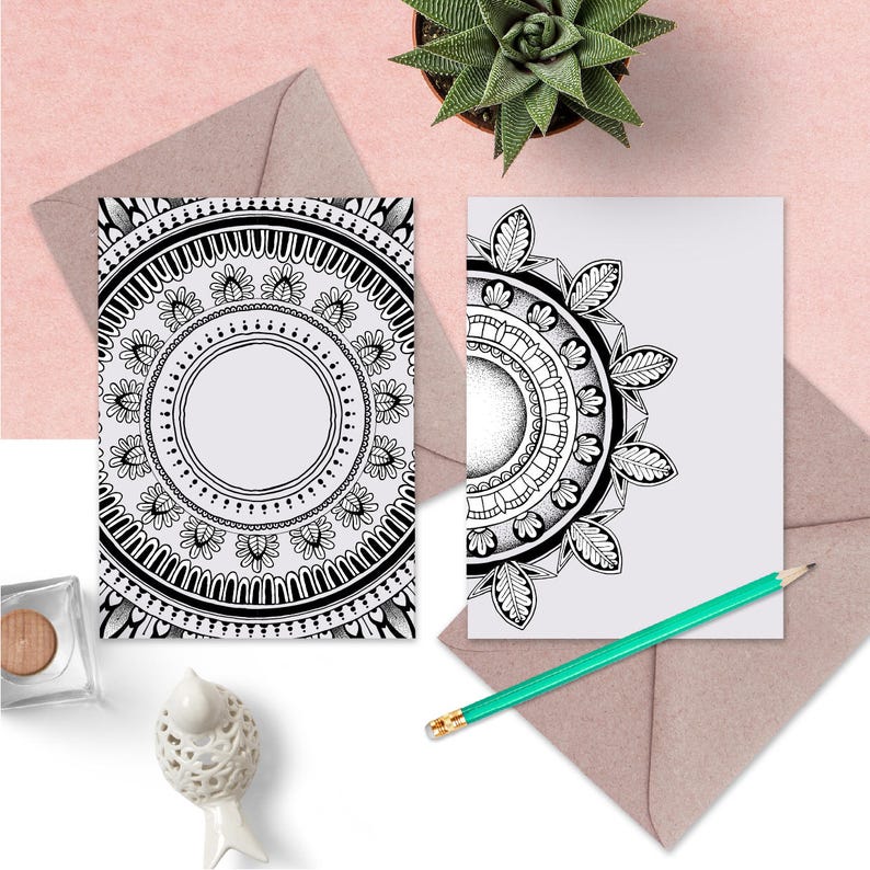 Mandala Illustrator Brushes Etsy