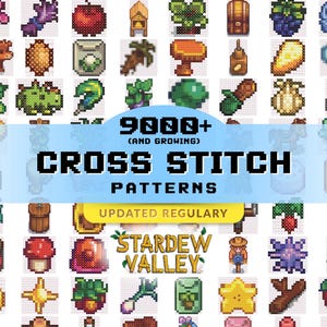 5500+ Stardew Valley-kruissteekpatronen I PDF I Fanart I Digitale downloads