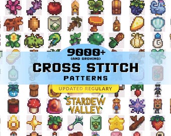 9000+ Stardew Valley Cross Stitch Patterns I PDF I Fan Art I Digital Downloads