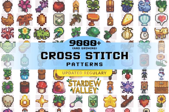 9000+ Stardew Valley Cross Stitch Patterns I PDF I Fan Art I Digital Downloads