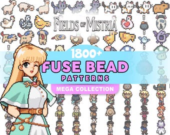 1800+ Fields Of Mistria | Fuse Bead Patterns I PDF I Fan Art I Digital Downloads