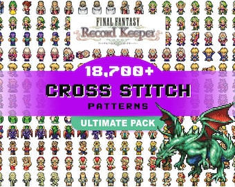 18,700+ Final Fantasy Cross Stitch Patterns | Ultimate Mega Collection | Gamer | Digital PDF
