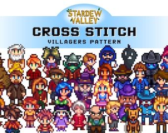 Stardew Valley | Villagers Cross Stitch Pattern I Pelican Town | PDF I Fan Art