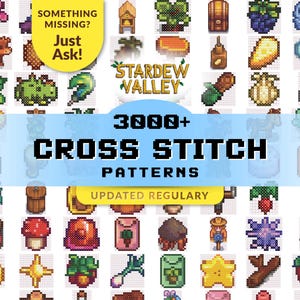 Más de 3000 patrones de punto de cruz de Stardew Valley | PDF | Arte de fan | Descargas digitales