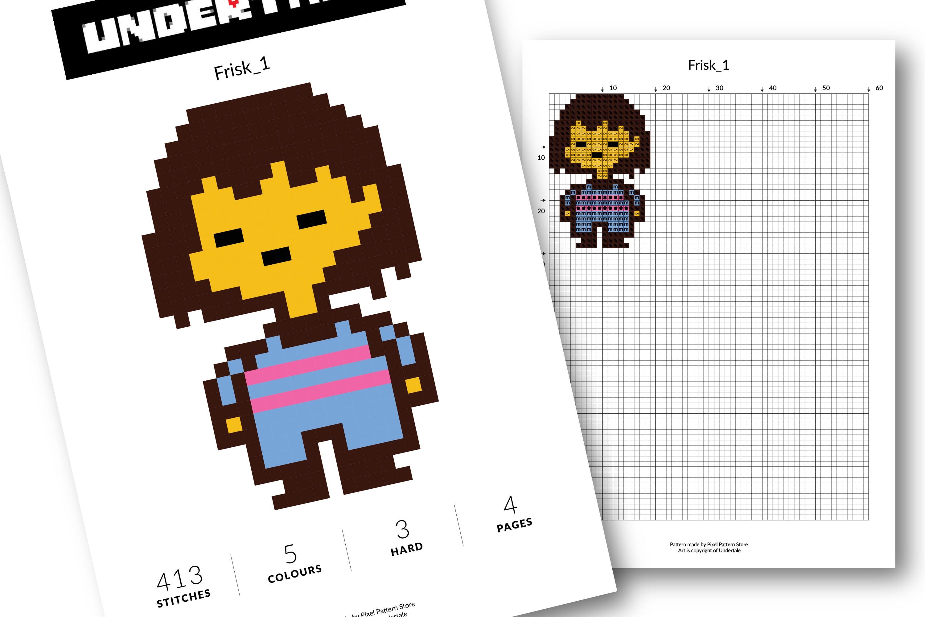Undrtale Pattern 850+ Undertale Cross Stitch Patterns I PDF I Fan Art I Digital ...