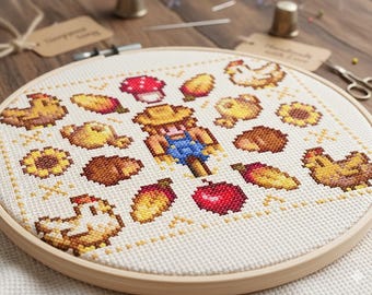 Stardew Valley 'Cosy' Cross Stitch Pattern I Digital Download I DIY Craft