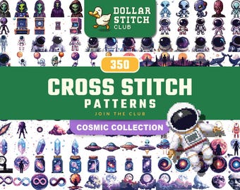 Cross Stitch Patterns | Cosmic | Alien | PDF | Digital Downloads