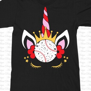 béisbol Unicorn Crown Svg, camisa svg, béisbol svg, grunge svg, búhos svg, archivo de corte de búho, béisbol unicornio svg, unicornio corona svg, archivos svg,