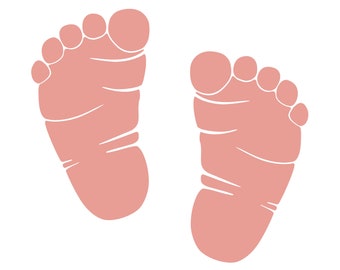 Baby footprint svg | Etsy