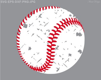 Download Distressed Baseball Svg Etsy