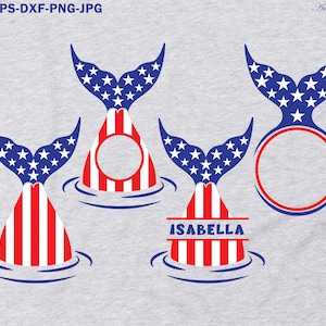 4 de julio Tiburón SVG, cuarto de julio svg eps archivos dxf para Cricut, bandera americana svg, Día de la independencia de EE.UU. svg, tiburón patriótico svg cortar archivo