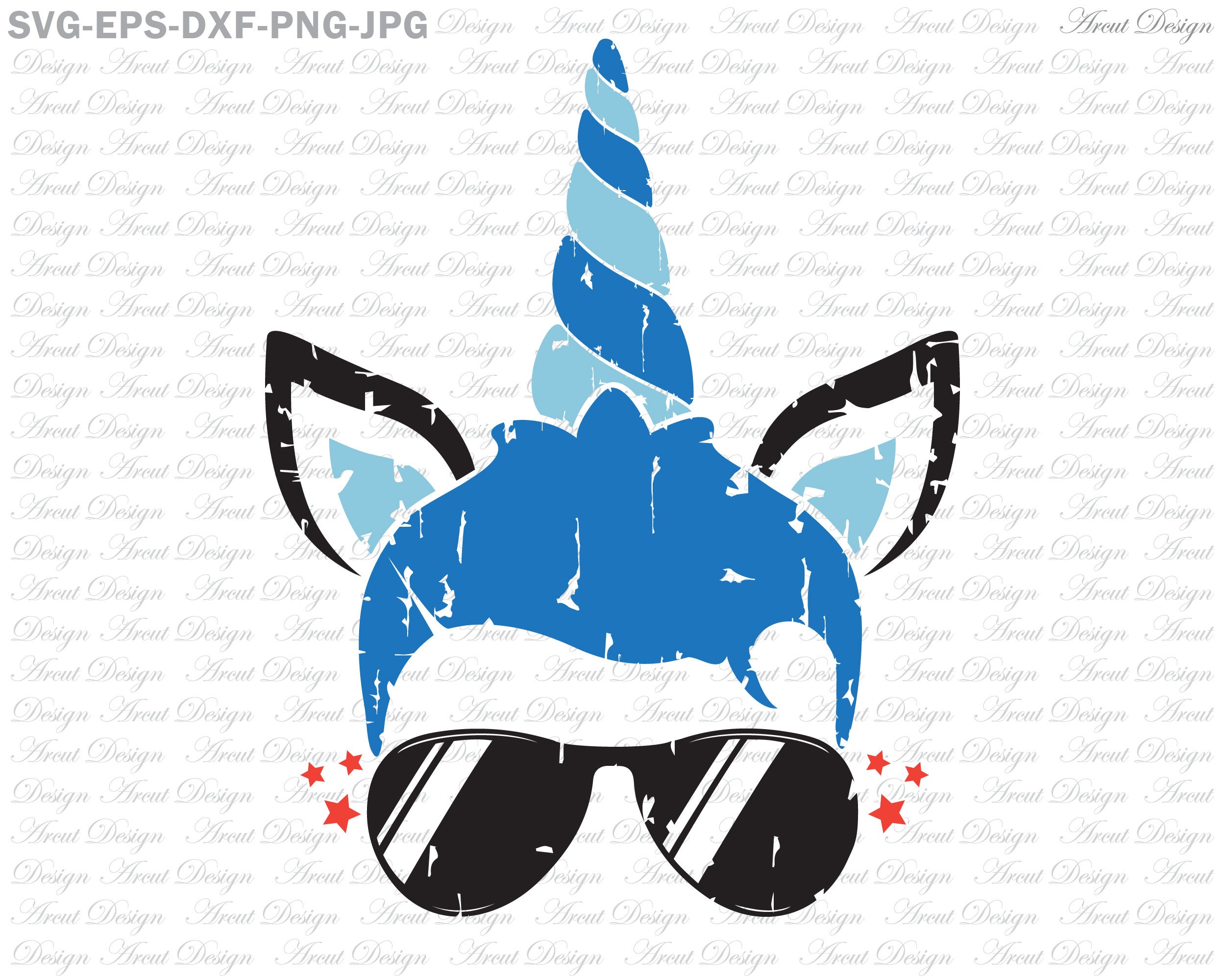 Download Unicorn Distressed Svg Boy Unicorn Svg Unicorn Boy Birthday Etsy