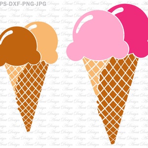 Ice Cream Cone Svg, Sweet Ice Cream SVG cut file for Cricut and Silhouette, Digital clipart, vector graphics Ice Cream Cone Svg