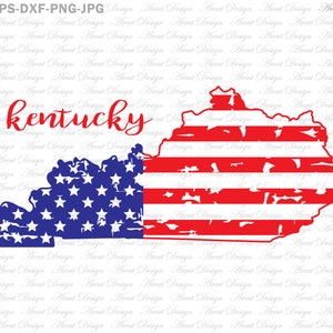 Kentucky USA svg, 4 de julio svg, 4 de julio svg, 4 de julio svg, cuarto de julio svg, día de la independencia svg, svg patriótico, bandera americana svg, América svg,