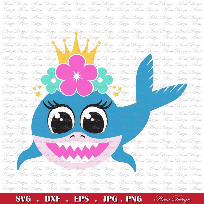 Download Shark Crown Svg Girl Shark Svg Baby Shark Mommy Shark Svg Etsy PSD Mockup Templates
