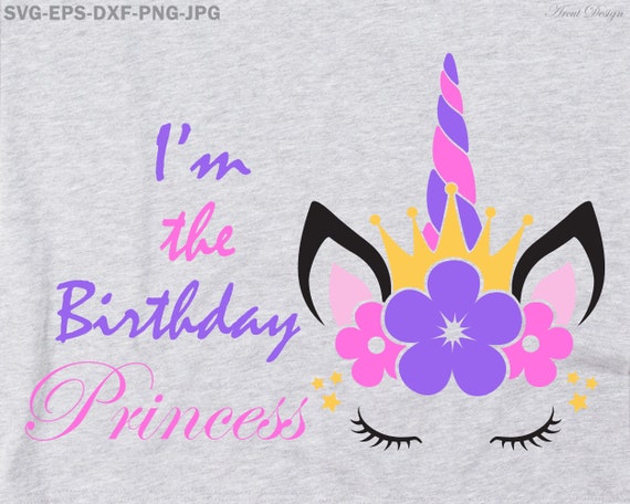 Free Free 94 Unicorn Birthday Princess Svg SVG PNG EPS DXF File