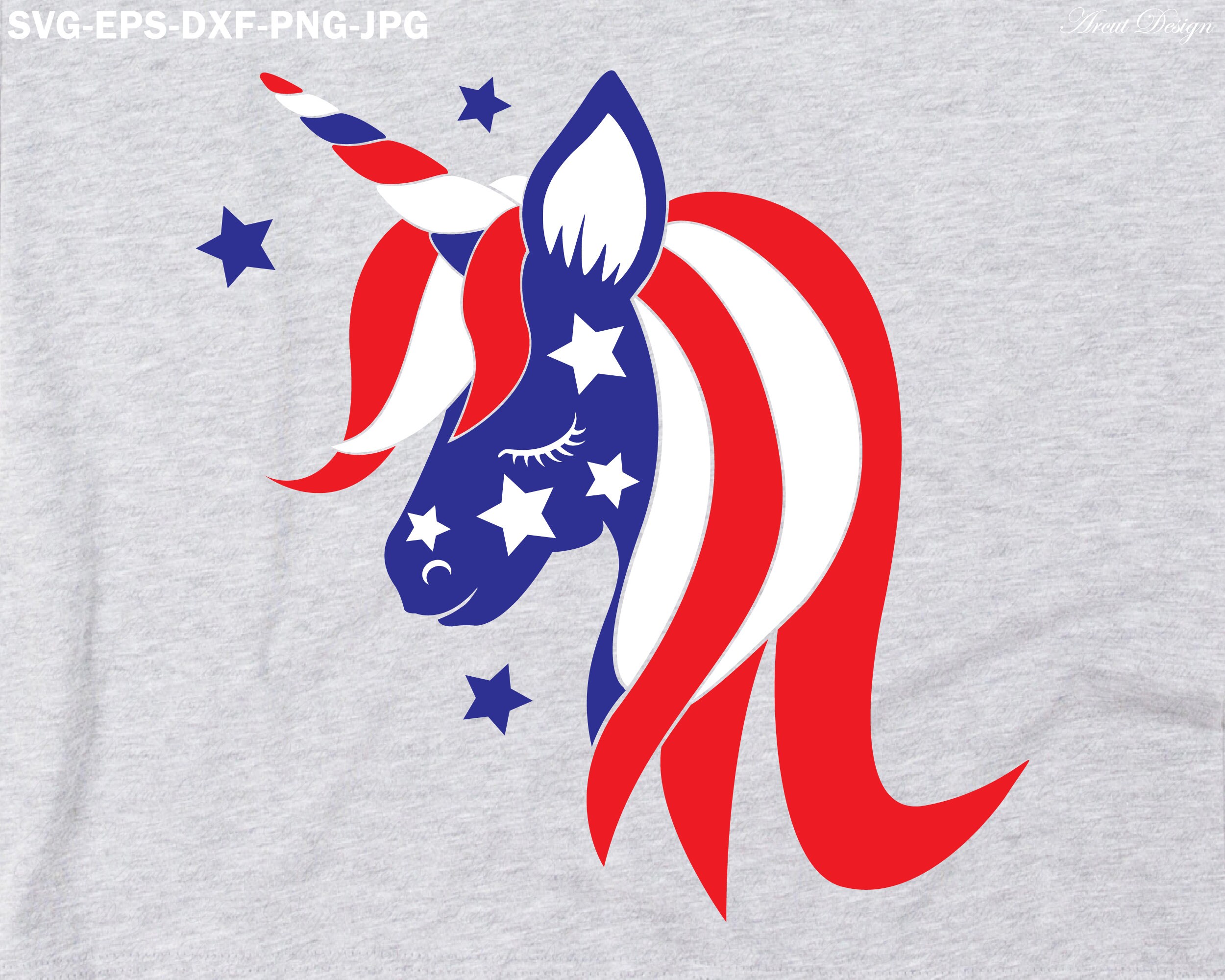 Download 4th Of July Unicorn Horn Svg Patriotic Svg Independence Day Etsy