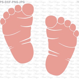 Baby voetafdruk Svg, monochrome Svg, gesneden bestanden, ontwerpen Svg, voor Cricut en silhouet, snijmachines, Clipart Svg, T Shirt Svg, Stickers