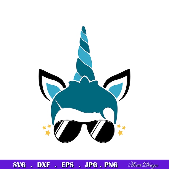 Download Boy unicorn svg unicorn boy birthday svg unicorn sunglasses | Etsy
