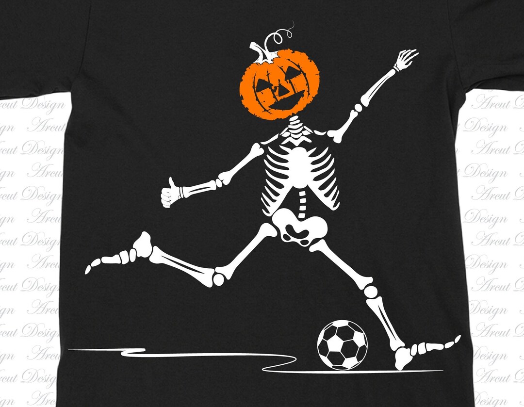 Skeleton Kicking Soccer Ball SVG Bones Svg Skeleton Svg Etsy