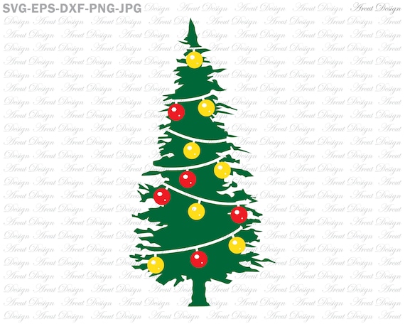 Download 3 Colors Christmas Tree Svg Tree Balls Svg Ornaments Svg Etsy