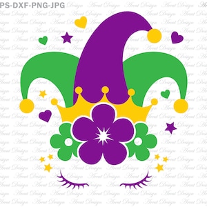 マルディグラ ユニコーン クラウン SVG、ユニコーン カット ファイル、ユニコーン クラウン SVG、ユニコーン カット ファイル、ユニコーン SVG、ユニコーン ビーズ SVG カット ファイル、マルディグラ SVG