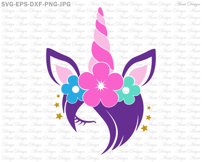 Download Unicorn Girl Hair Svg Unicorn head Svg Unicorn girl Svg | Etsy