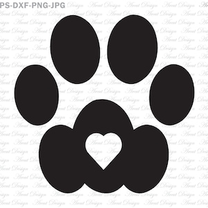 Kat Paw Svg, Clipart Svg, Paws Pads, Paw Print Svg, gesneden bestanden, Pawprints, hond Paw, kat Paw, gesneden bestand voor Cricut, silhouet, Paw Svg