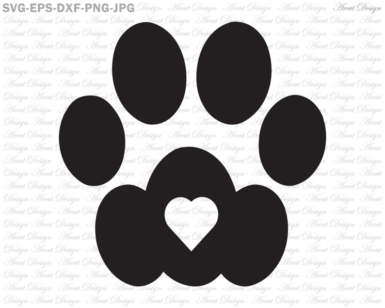 Cat Paw Svg Clipart Svg Paws Pads Paw Print Svg Cut Files Etsy