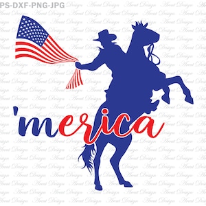 4 de julio Cowboy SVG, cuatro de julio svg, patriotic svg, 4 de julio cowboy svg, cowboy svg, bandera americana svg, día de la independencia svg, USA Svg