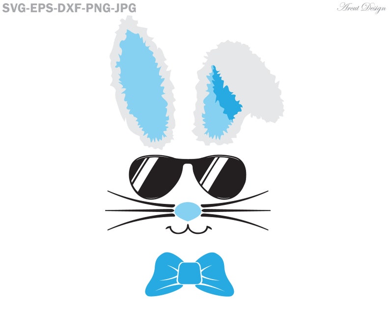 Download Easter Bunny Sunglasses Svg easter svg easter bunny svg | Etsy