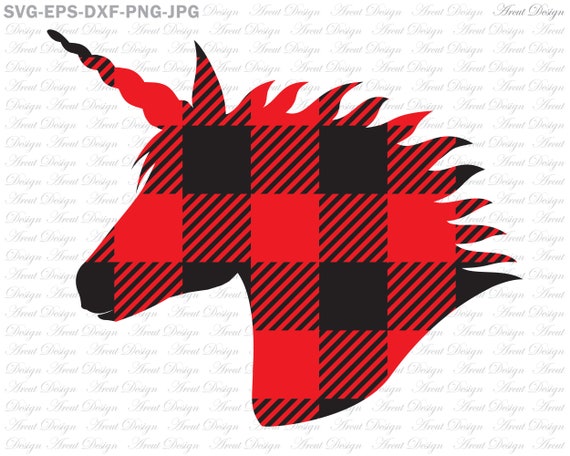 Download Unicorn Head Svg Unicorn Plaid Svg Plaid Svg Unicorn Svg Etsy