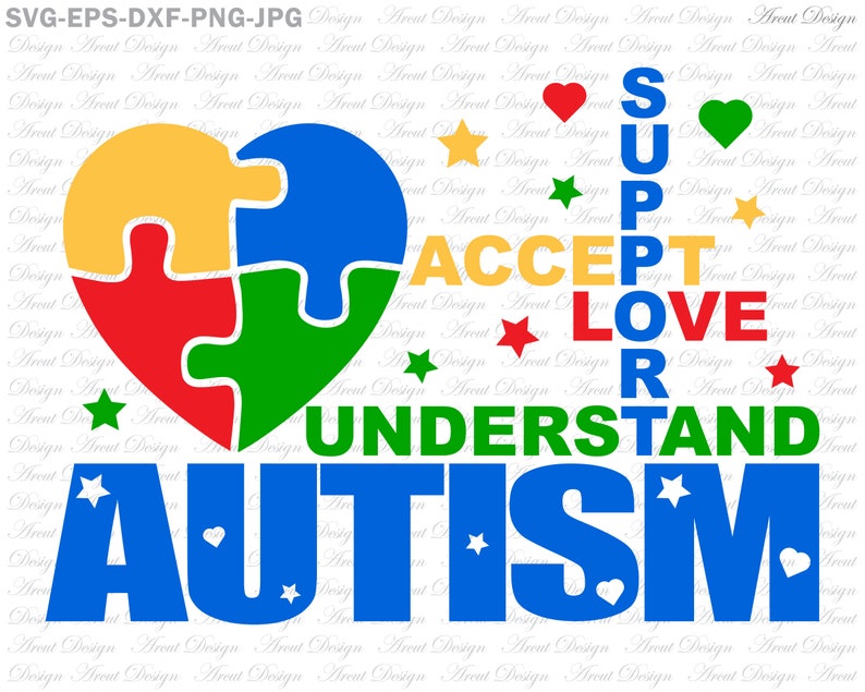 Free Free 266 Love Autism Svg SVG PNG EPS DXF File