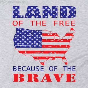 Tierra de los libres por el valiente Svg,patriotic svg,4th of July svg,independence day svg,America svg,fourth of July svg,memorial day svg