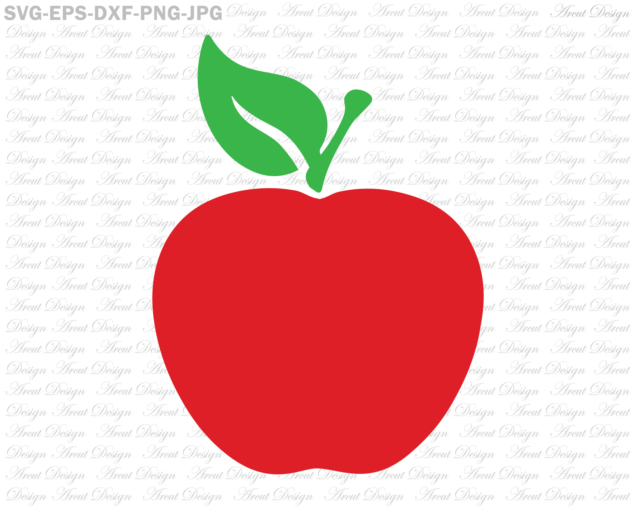 Download Apple Svg Teacher Svg For Silhouette Cameo or Cricut | Etsy