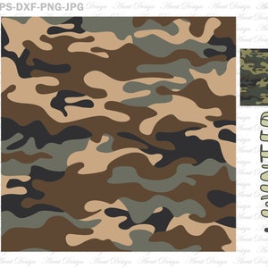 2 Designs Camo Background SVG, Camouflage PNG, Camouflage Military Patterns svg, Camouflage Hunting svg for Cricut Silhouette svg dxf png